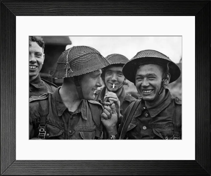 Framed Print : War Army Training: The recruits get a breather between exercises. May 1942 P014905