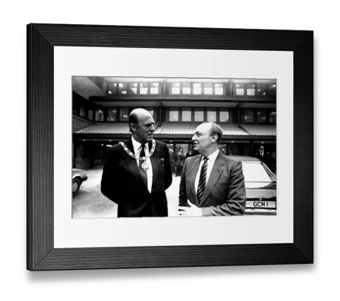 Framed Print : Neil Kinnock during a visit to Tyneisde where he offically opened Gateshead Council Framed Print : Neil Kinnock during a visit to Tyneisde where he offically opened Gateshead Council
