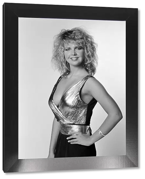 Corrinne Russell glamour model. 2nd June 1983