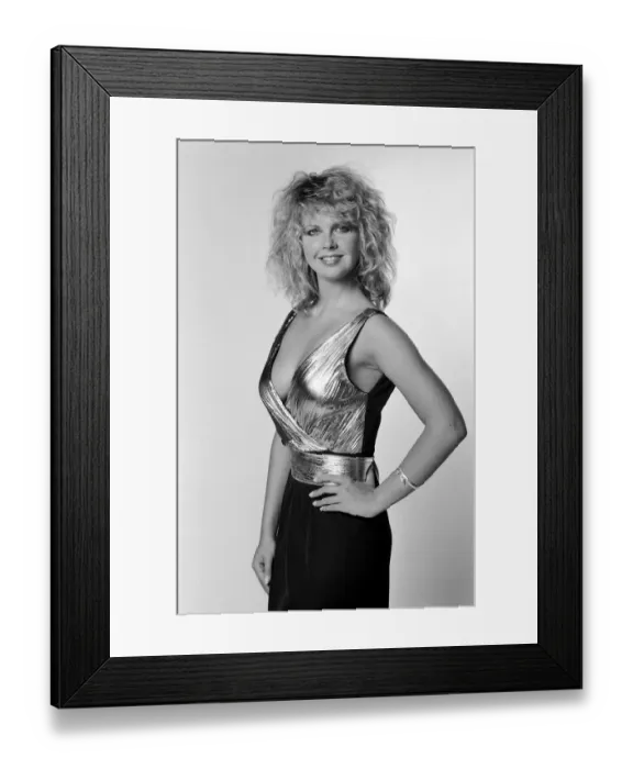 Framed Print : Corrinne Russell glamour model. 2nd June 1983 Framed Print : Corrinne Russell glamour model. 2nd June 1983