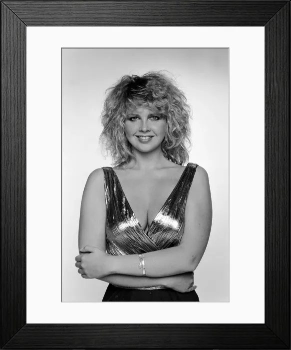 Framed Print : Corrinne Russell glamour model. 2nd June 1983