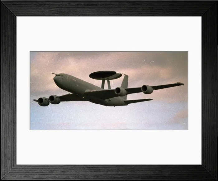 Framed Print : A Boeing E3 Sentry AWAC Airborne Early Warning Radar Aircraft E Framed Print : A Boeing E3 Sentry AWAC Airborne Early Warning Radar Aircraft E