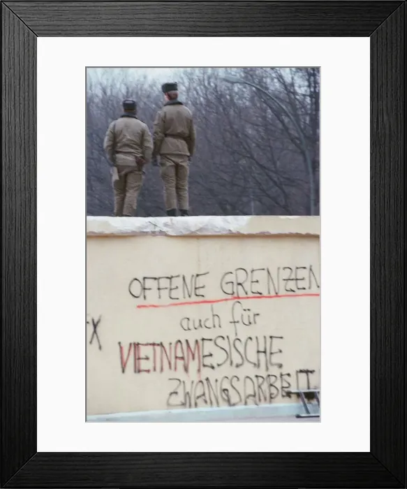 Framed Print : New Years Eve, West Berlin, West Germany 31st December 1989 Framed Print : New Years Eve, West Berlin, West Germany 31st December 1989