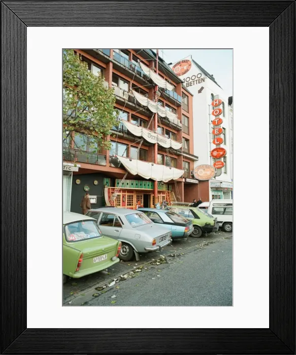 Framed Print : Housing in Hamburg, West Germany November 1989