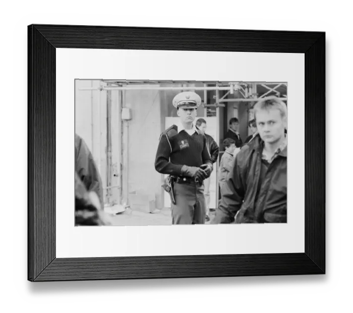 Framed Print : West Berlin, Germany, 10 days after relaxation of border crossing by GDR Government