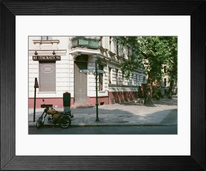 Framed Print : Shops & restaurants are closed in East Berlin, Germany 22nd September 1989 Framed Print : Shops & restaurants are closed in East Berlin, Germany 22nd September 1989