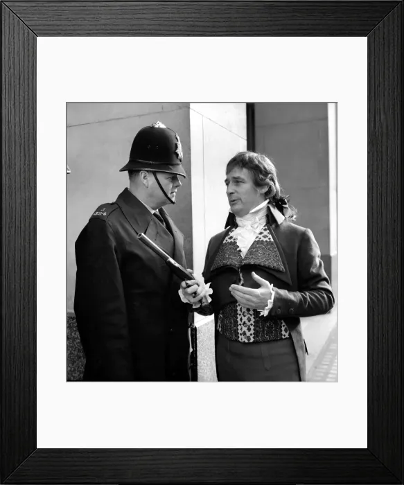 Framed Print : Edward Woodward actor who will be playing the part of Sydney Carton in Two Cities Framed Print : Edward Woodward actor who will be playing the part of Sydney Carton in Two Cities