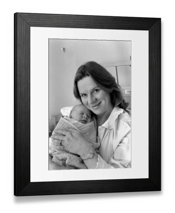Framed Print : Families: Mother and Child: Babies: 10 am on New Years Day 1980 was the birthday of Framed Print : Families: Mother and Child: Babies: 10 am on New Years Day 1980 was the birthday of