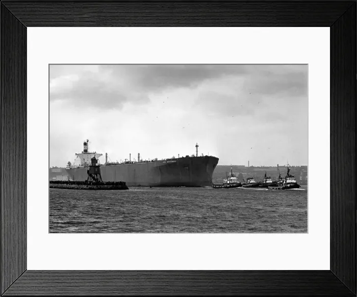 Framed Print : 250, 000 ton tanker. The S. S. iEsso NorthumbriaI a 250, 000 ton tanker built on the Tyne Framed Print : 250, 000 ton tanker. The S. S. iEsso NorthumbriaI a 250, 000 ton tanker built on the Tyne