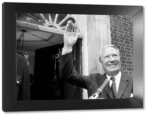 Ted Heath arrives at no 10. The new Prime Minister arriving at No 10 Downing Street for