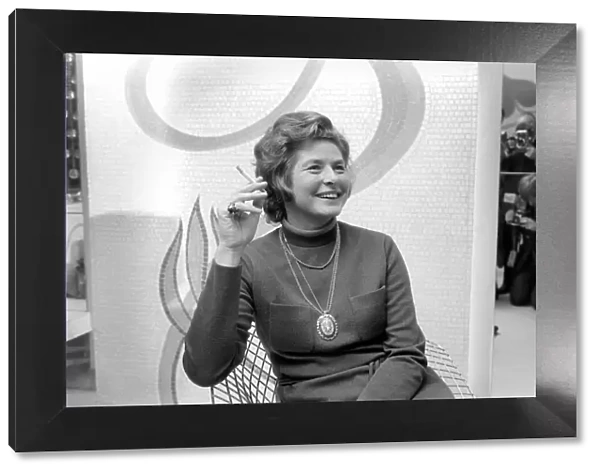 Ingrid Bergman pictured at a reception in the West End this evening at the Cavendish