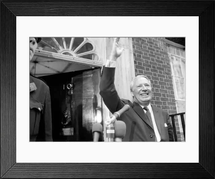 Framed Print : Ted Heath arrives at no 10. The new Prime Minister arriving at No 10 Downing Street for Framed Print : Ted Heath arrives at no 10. The new Prime Minister arriving at No 10 Downing Street for