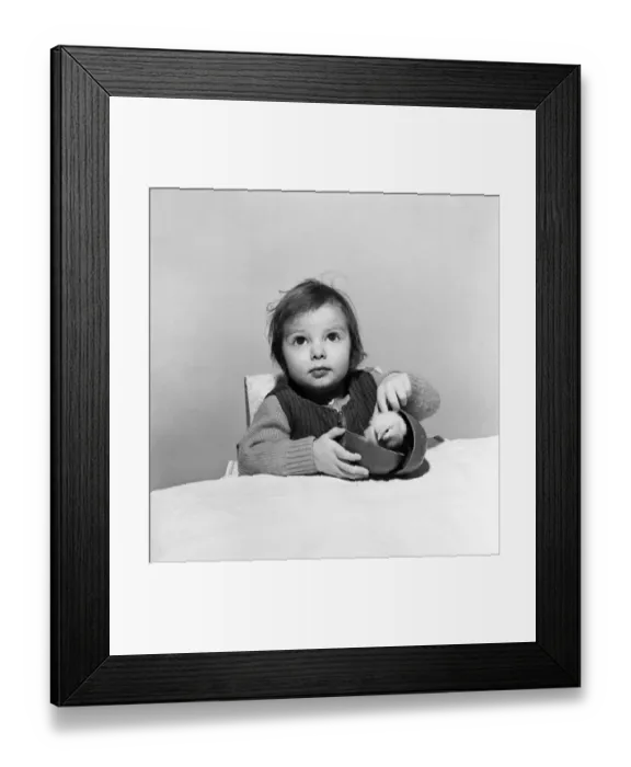 Framed Print : Children, Animals, Easter Chick, Egg. Diane Petrie and Chick