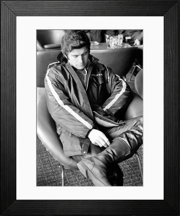 Framed Print : Motorsport: Racing: I. O. M. TT Racing Mike Agostini. June 1971 71-12085-001