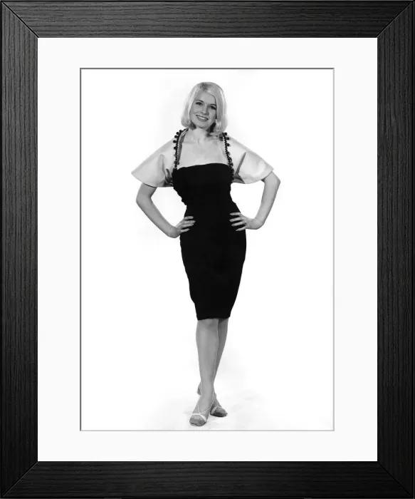 Framed Print : Reveille Fashions Mannequin modeling tailored evening dress. November 1964 P007586