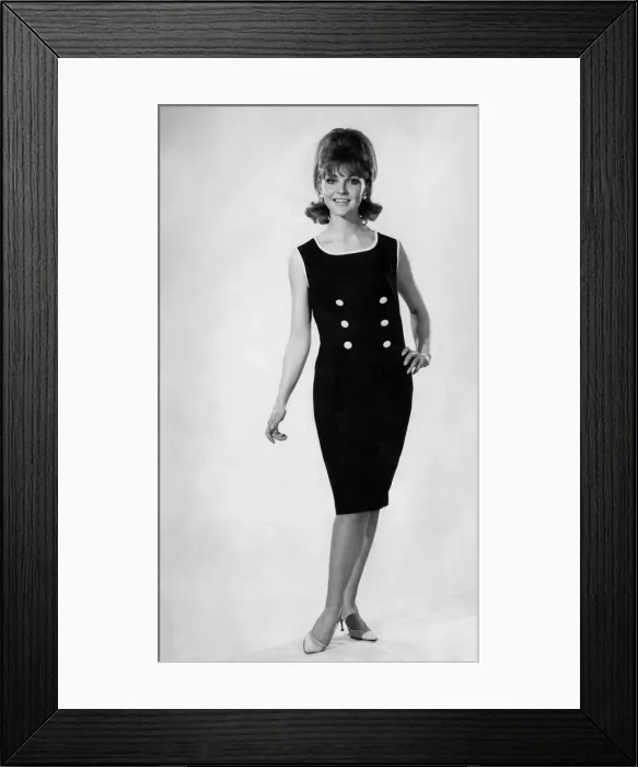 Framed Print : Reveille Fashions. Ann Roberts modeling a sleeveless summer dress. May 1964 P007592 Framed Print : Reveille Fashions. Ann Roberts modeling a sleeveless summer dress. May 1964 P007592