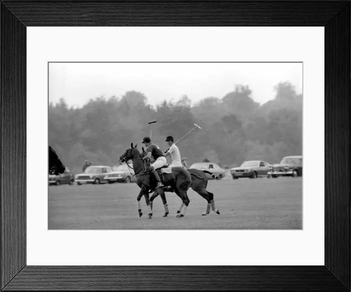 Framed Print : Prince Charles playing polo. June 1977 R77-3218-013 Framed Print : Prince Charles playing polo. June 1977 R77-3218-013