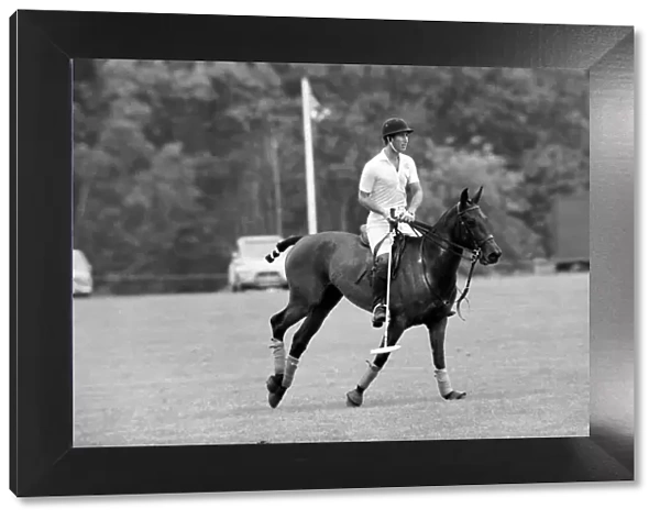 Prince Charles playing polo. June 1977 R77-3218-016