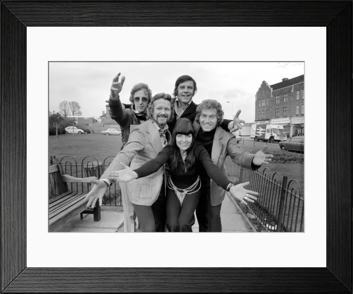 Framed Print : Rock and Roll feature. Left to right back row: Carl Simmons, Marty Wilde Framed Print : Rock and Roll feature. Left to right back row: Carl Simmons, Marty Wilde