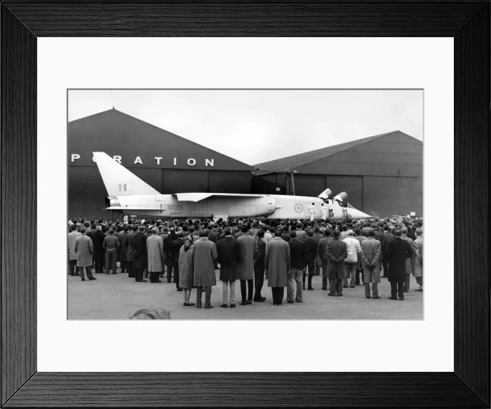 Framed Print : Aircraft TSR2 after arrival at Walton in Lancashire February 1965 P004651 Framed Print : Aircraft TSR2 after arrival at Walton in Lancashire February 1965 P004651