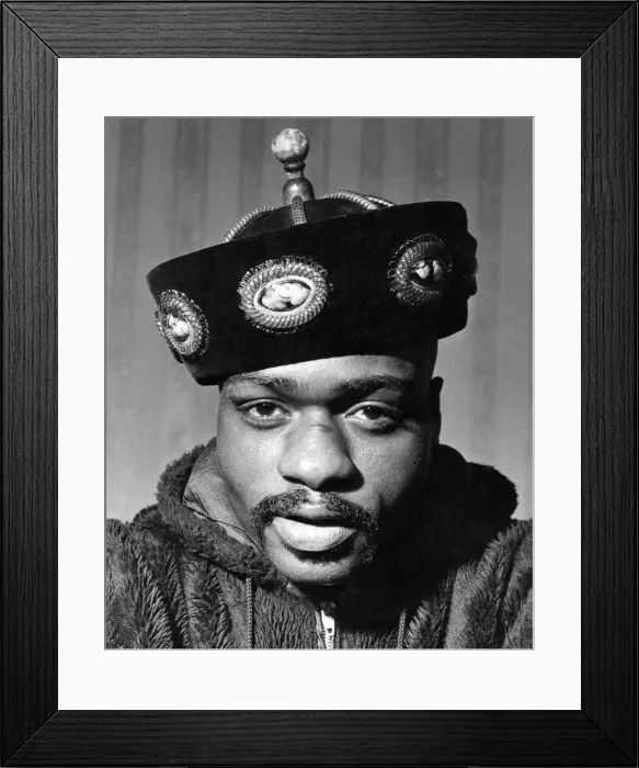 Framed Print : Heavyweight boxer Rubin (Hurricane) Carter of New Jersey, USA, contender for world title