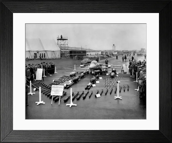 Framed Print : A flying display and exhibition today at Farnborough Aerodrome in Hampshire