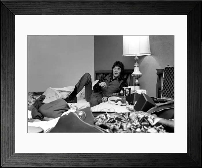 Framed Print : The Faces tour of the USA and Canada, February and March 1975