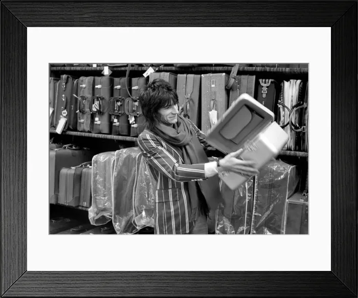 Framed Print : The Faces tour of the USA and Canada, February and March 1975 Framed Print : The Faces tour of the USA and Canada, February and March 1975