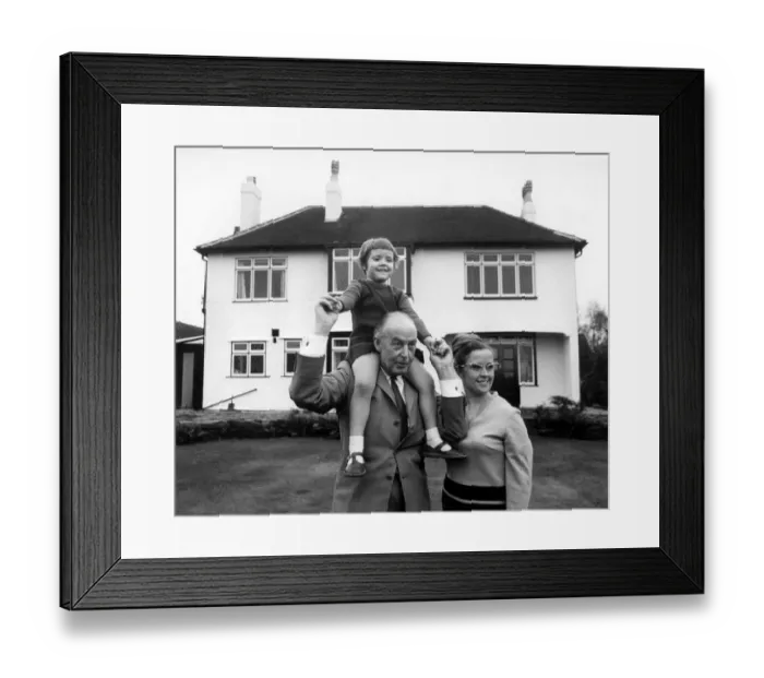 Framed Print : The newly weds Mr. James McCartney father of Paul and 2nd wife Angela Framed Print : The newly weds Mr. James McCartney father of Paul and 2nd wife Angela
