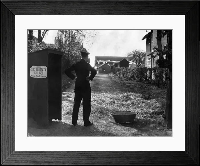 Framed Print : The notice forbidding entrance; the watchmans hut; The Police Officer Framed Print : The notice forbidding entrance; the watchmans hut; The Police Officer