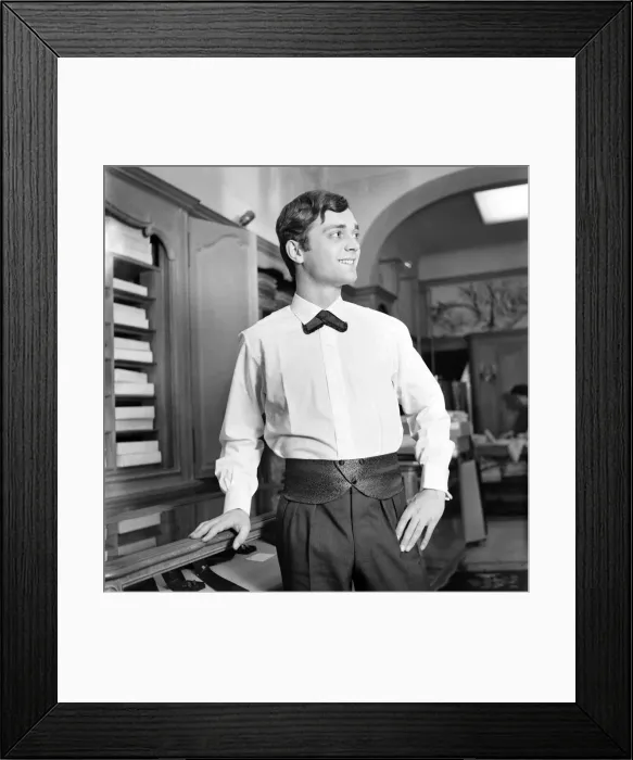 Framed Print : Men modelling the latest 1963 menswear designs in the streets of Paris. April 1963 Framed Print : Men modelling the latest 1963 menswear designs in the streets of Paris. April 1963