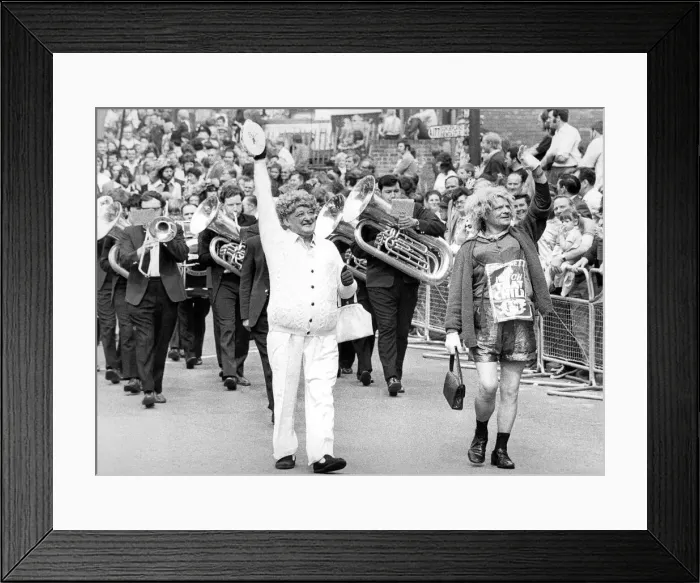Framed Print : Durham Miners Gala - Members of Dawdon Lodge march through the streets of Durham Framed Print : Durham Miners Gala - Members of Dawdon Lodge march through the streets of Durham