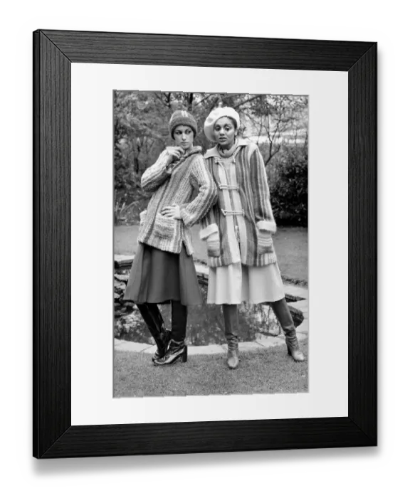Framed Print : During the build up to London Fashion Week designers unveil their latest knitwear designs