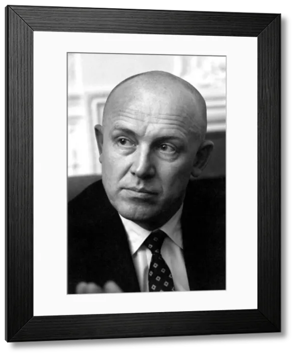 Framed Print : Entertainment: Soviet actor Innokenty Smoktunovsky at the Savoy Hotel today