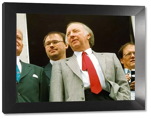 Durham Miners Gala - Arthur Scargill watches the parade pass by Circa 1990