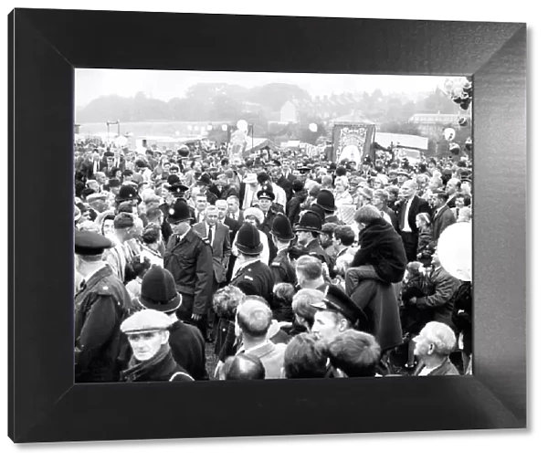 Durham Miners Gala - Harold Wilson makes his way through the crowd