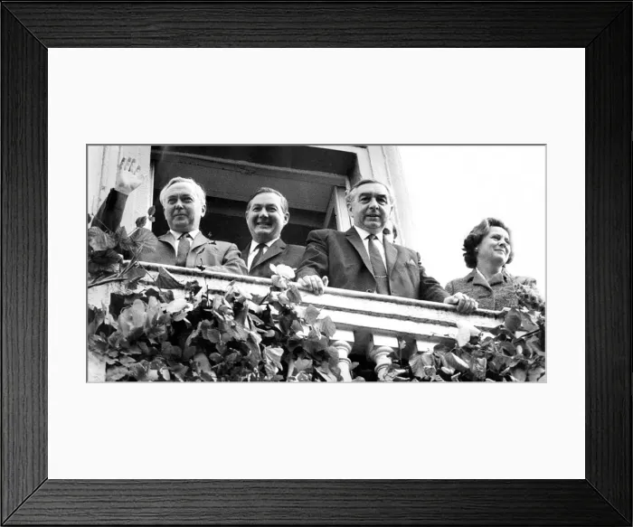 Framed Print : Durham Miners Gala - Harold Wilson, Jim Callaghan and Mr George Brown Framed Print : Durham Miners Gala - Harold Wilson, Jim Callaghan and Mr George Brown