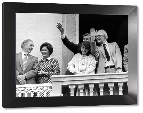 Durham Miners Gala - Michael Foot watches the gala pass by