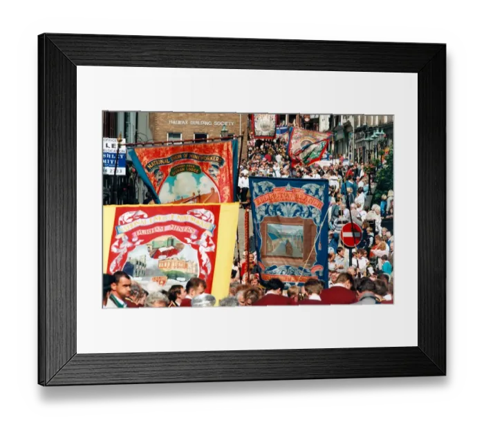 Framed Print : Durham Miners Gala - Crowds take part in the Gala Framed Print : Durham Miners Gala - Crowds take part in the Gala