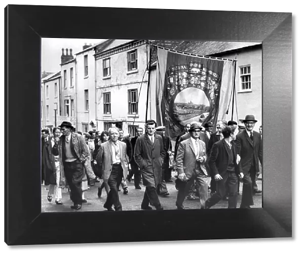 Durham Miners Gala - The Brandon Colliery Lodge march in the rally