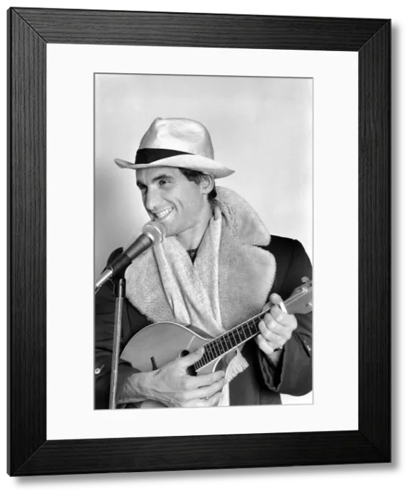 Framed Print : Entertainment: Music: Singer Joe Dolce pictured at a Soho recording Studio Framed Print : Entertainment: Music: Singer Joe Dolce pictured at a Soho recording Studio