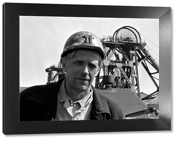 Miner at the pithead at the Darlington Colliery. PM 81-03527-003