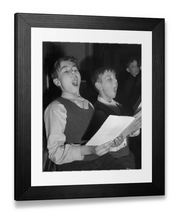 Framed Print : Young children singing Christmas carols at the annual Christmas Carol festival Framed Print : Young children singing Christmas carols at the annual Christmas Carol festival
