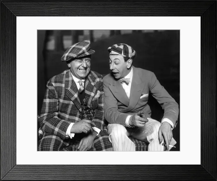 Framed Print : Comedians Mark Lester (left) and Arthur Riscoe in the music comedy Framed Print : Comedians Mark Lester (left) and Arthur Riscoe in the music comedy