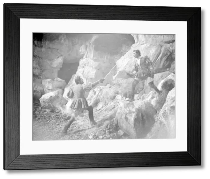 Framed Print : Filming of The Sword and the Rose in which Richard Todd stars as Charles Framed Print : Filming of The Sword and the Rose in which Richard Todd stars as Charles