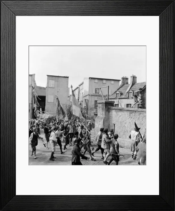 Framed Print : Filming of 1958 film A Tale of Two Cities by Charles Dickens Framed Print : Filming of 1958 film A Tale of Two Cities by Charles Dickens