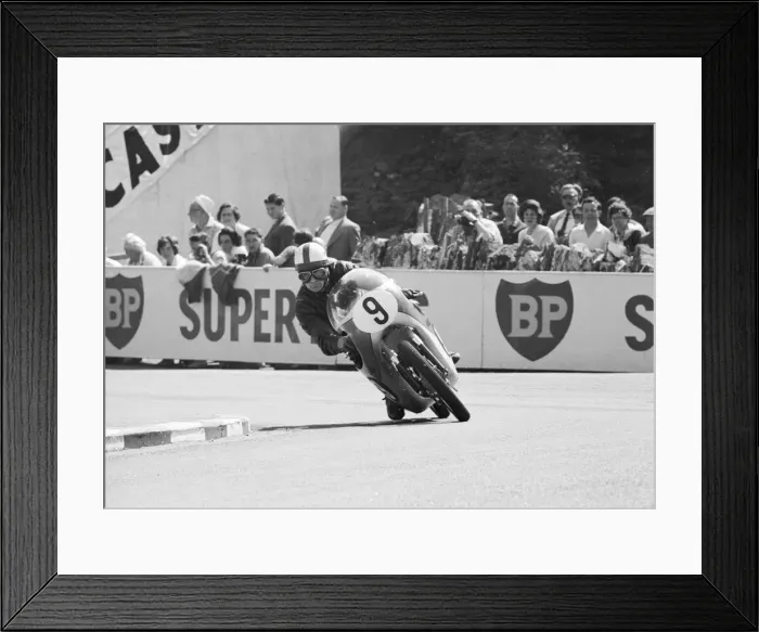 Framed Print : Lightweight 125cc race, Isle of Man. Derek Minter 4th June 1964 Framed Print : Lightweight 125cc race, Isle of Man. Derek Minter 4th June 1964