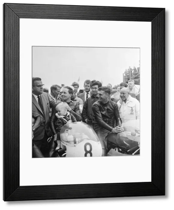 Framed Print : TT Races 250cc Lightweight International. Frank Perris Framed Print : TT Races 250cc Lightweight International. Frank Perris