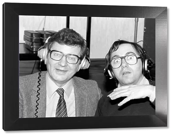 Richard Baker (Left) with London Cabbie 'Mastermind'Fred Housego