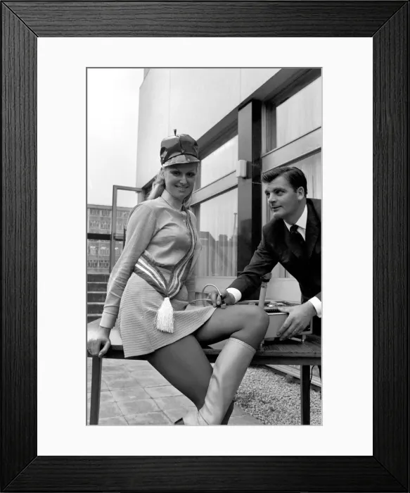 Framed Print : People: Humour: The man with the enviable job is Gordon Smith who is using a Tintometer Framed Print : People: Humour: The man with the enviable job is Gordon Smith who is using a Tintometer